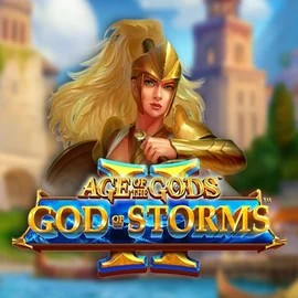 Official Slots logo: Age Of The Gods: God Of Storms 2 by Playtech at Ringospin Casino