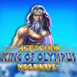 Age Of The Gods: King of Olympus Megaways online game logo by Origins on ringosspin.com