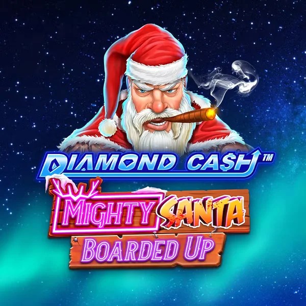 Diamond Cash Mighty Santa Boarded Up online game logo by Greentube on ringosspin.com