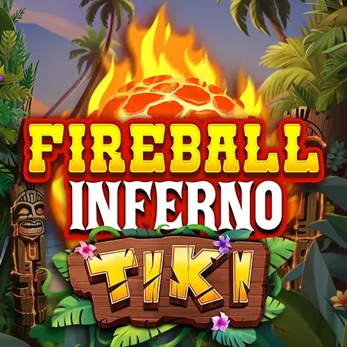 Slots logo of Fireball Inferno Tiki from NetEnt at Ringospin Casino