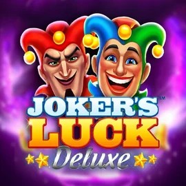 Jokers Luck Deluxe slot logo by Skywind Group at Ringospin Casino