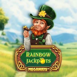 Rainbow Jackpots Megaways by Red Tiger Gaming, showcased at ringosspin.com – game logo