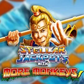 Stellar Jackpots with More Monkeys slot icon by Lightning Box Game, available at Ringospin Casino