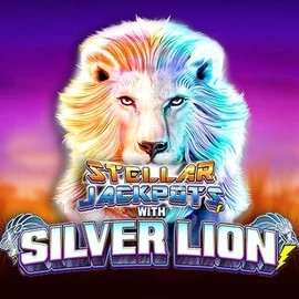 Stellar Jackpots with Silver Lion by Lightning Box Game, showcased at ringosspin.com – game logo