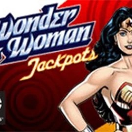 Wonder Woman Jackpots slot logo by Amaya at Ringospin Casino